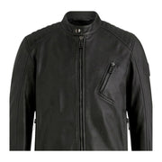 Belstaff V Racer Black Cheviot Leather Jacket