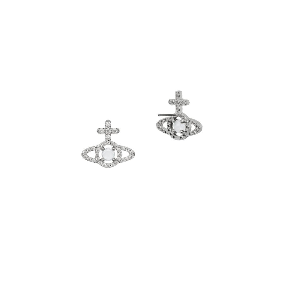 Vivienne Westwood Olympia Platinum Cubic Zirconia Earrings