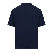 Aquascutum Active Club Check Piping Navy T-Shirt