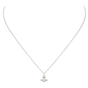 Vivienne Westwood London Orb Platinum White Pendent