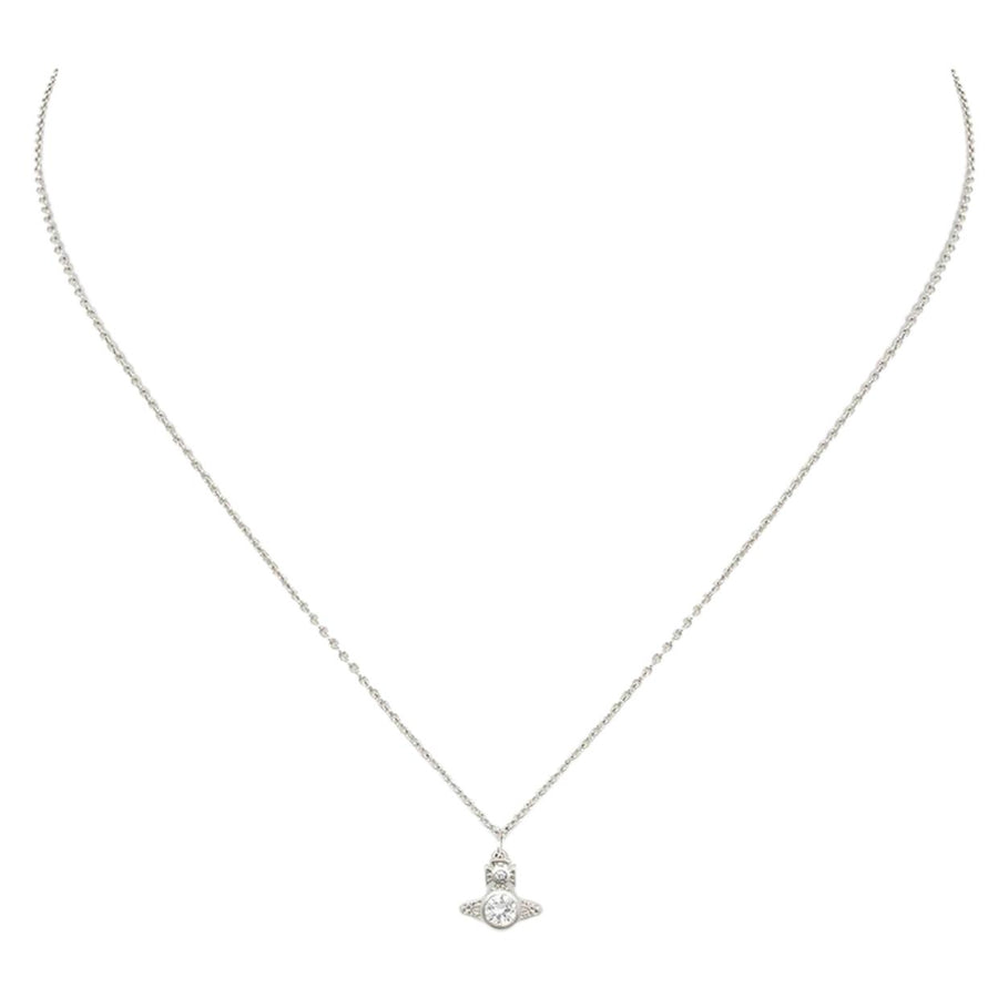 Vivienne Westwood London Orb Platinum White Pendent