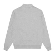 Billionaire Boys Club Logo Patch Heather Grey Half Zip Sweatshirt
