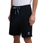 Sandbanks Badge Logo Black Sweat Shorts