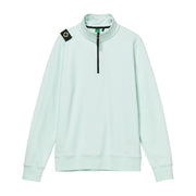 MA.STRUM Logo Badge Frost Half Zip Sweatshirt