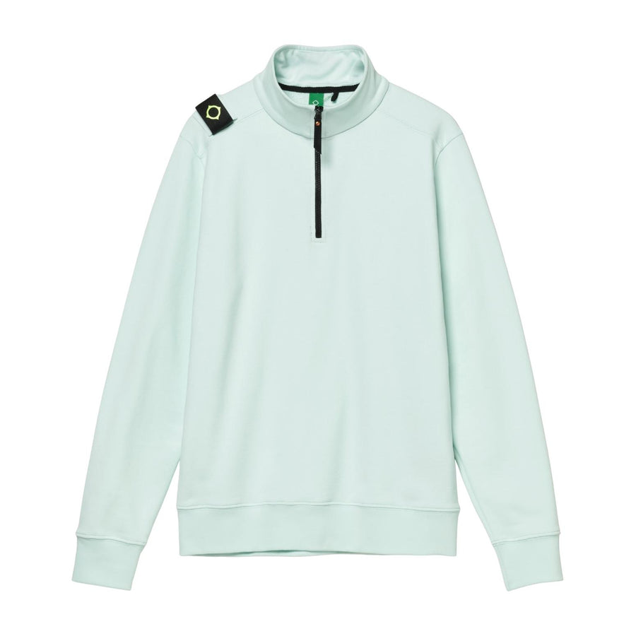 MA.STRUM Logo Badge Frost Half Zip Sweatshirt