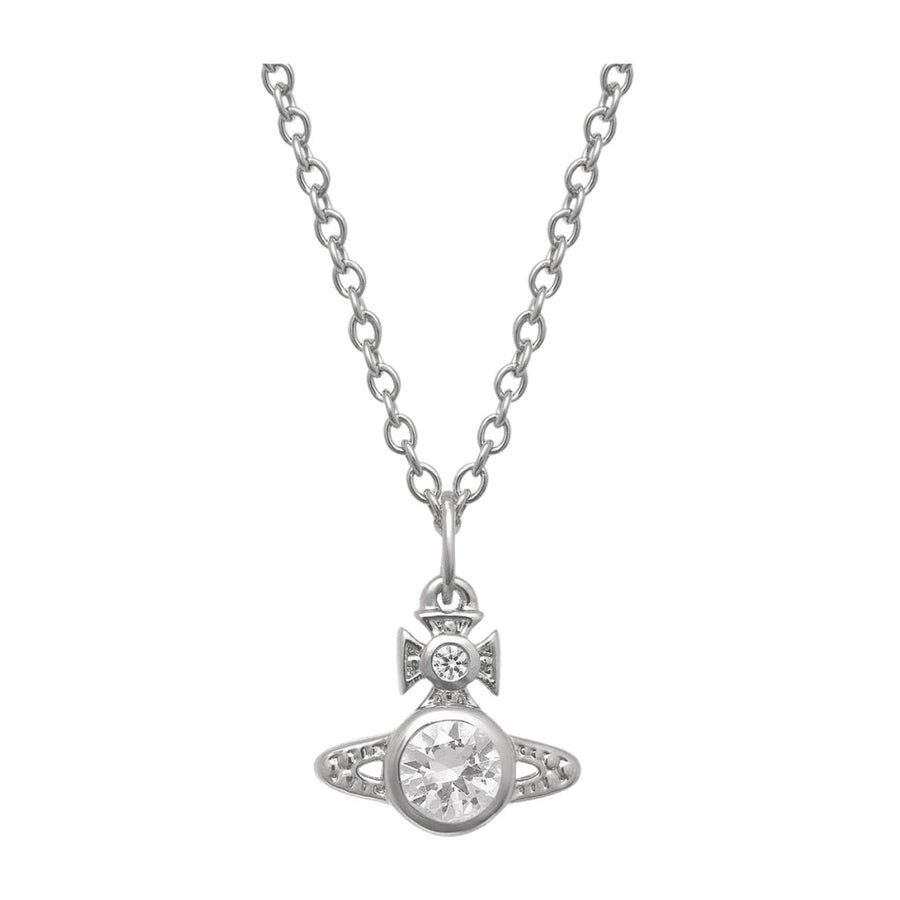 Vivienne Westwood London Orb Platinum White Pendent