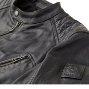 Belstaff V Racer Black Cheviot Leather Jacket