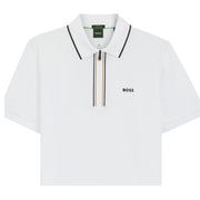 BOSS Philix GOC Slim Fit White Polo Shirt