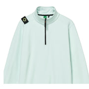 MA.STRUM Logo Badge Frost Half Zip Sweatshirt