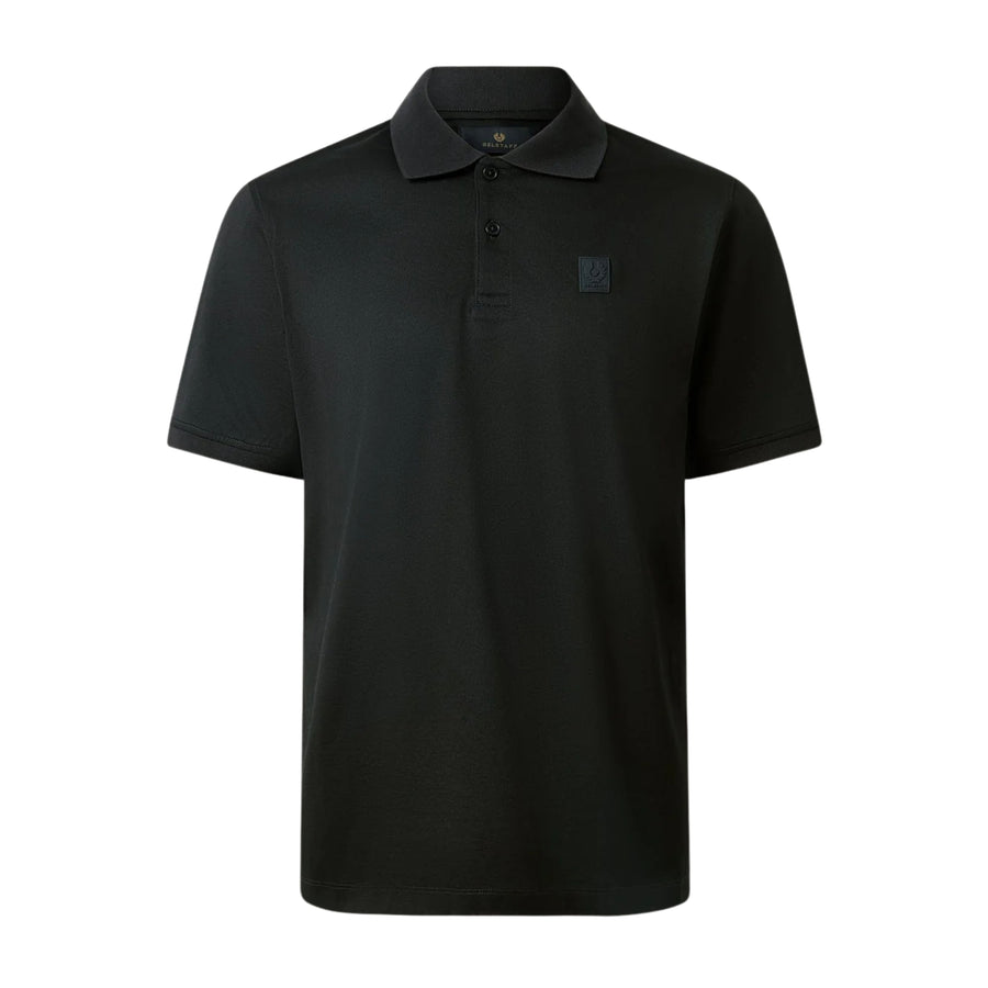 Belstaff Black Cotton Jersey Steel Polo Shirts