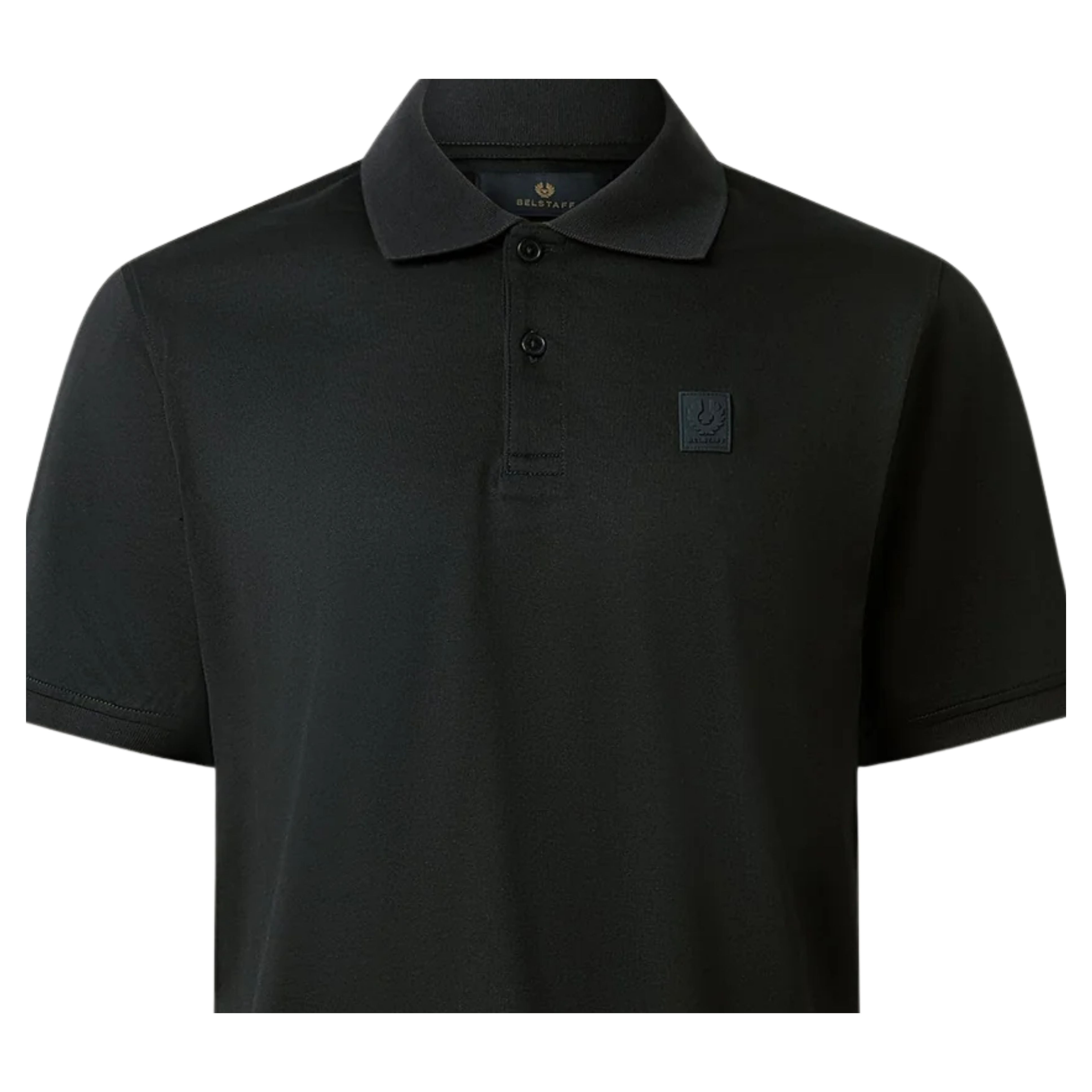 Belstaff Black Cotton Jersey Steel Polo Shirts