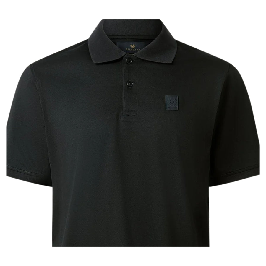 Belstaff Black Cotton Jersey Steel Polo Shirts