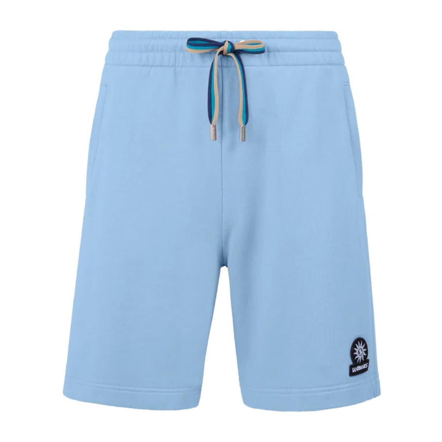 Sandbanks Badge Logo Dusty Blue Sweat Shorts