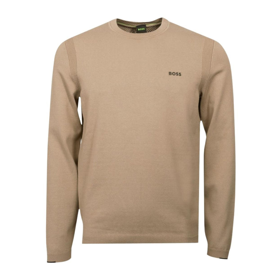 BOSS Ever X Cotton Blend Beige Sweatshirt