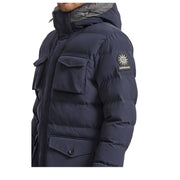 Sandbanks Branksome Navy Long Puffer Jacket