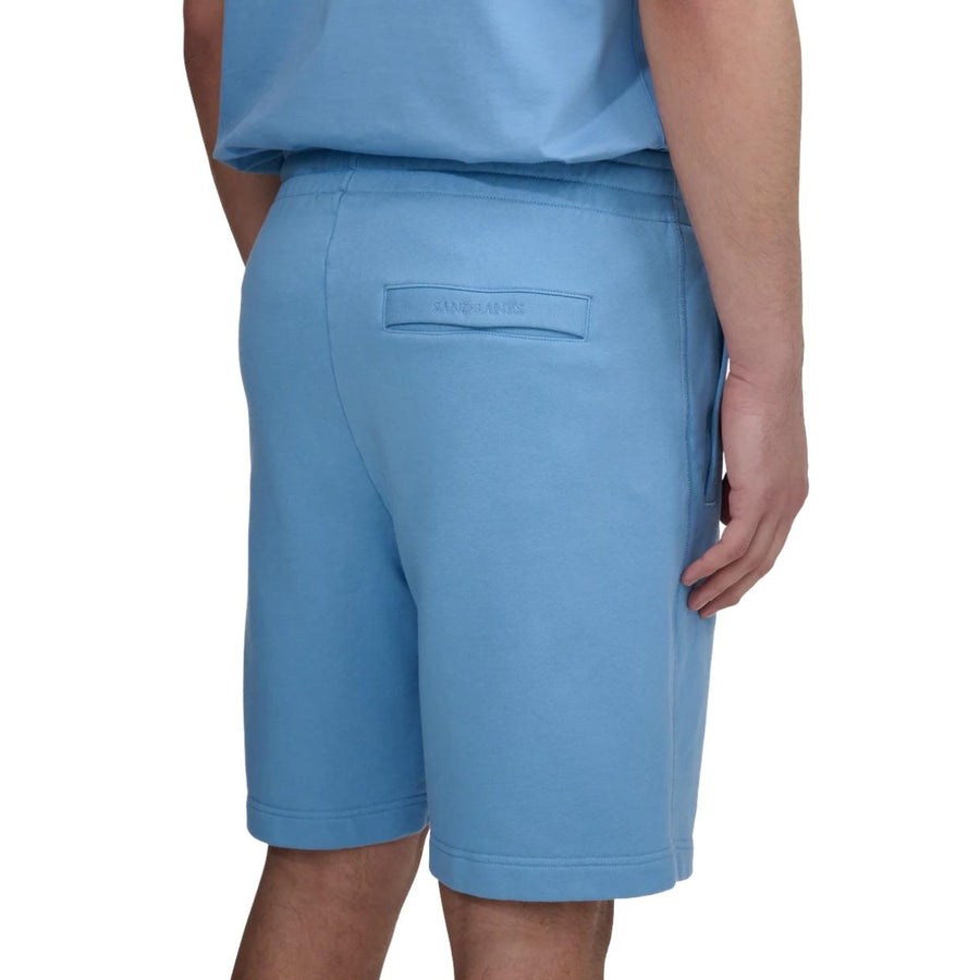 Sandbanks Badge Logo Dusty Blue Sweat Shorts
