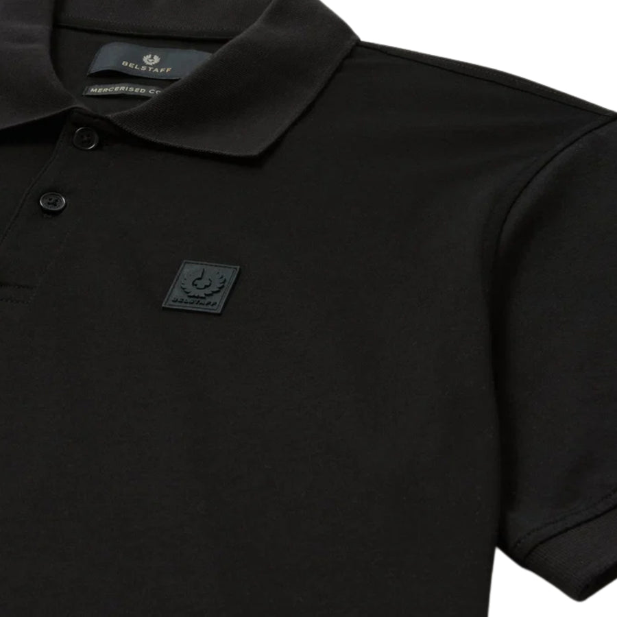 Belstaff Black Cotton Jersey Steel Polo Shirts
