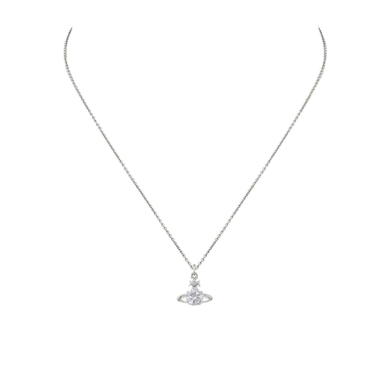 Vivienne Westwood Platinum White Reina Pendent