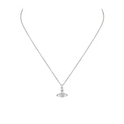 Vivienne Westwood Platinum White Reina Pendent