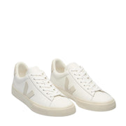 VEJA Campo Leather Extra-White Natural Suede Trainers