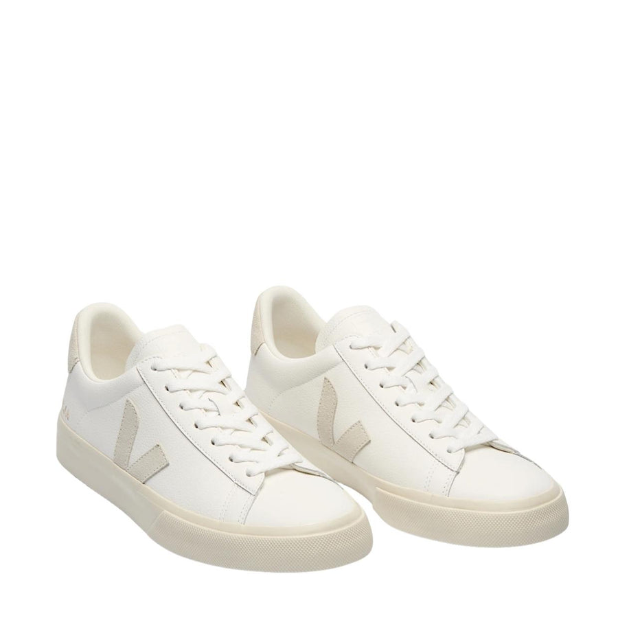 VEJA Campo Leather Extra-White Natural Suede Trainers
