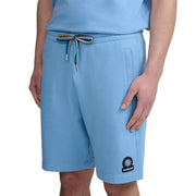 Sandbanks Badge Logo Dusty Blue Sweat Shorts