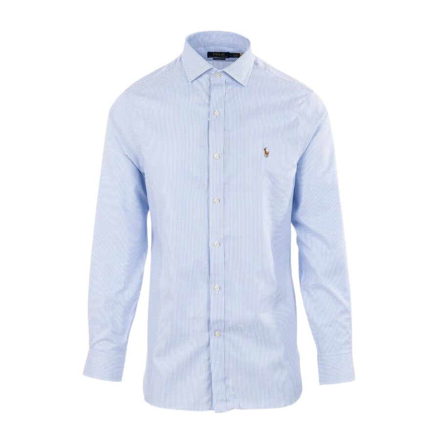 Ralph Lauren Slim Fit Stripe Blue Shirt