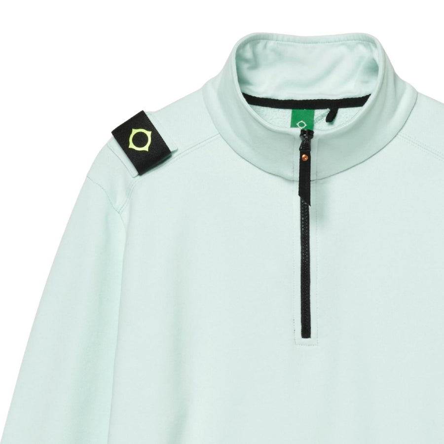 MA.STRUM Logo Badge Frost Half Zip Sweatshirt