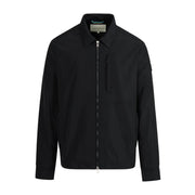 Sandbanks Logo Badge Nylon Black Overshirt