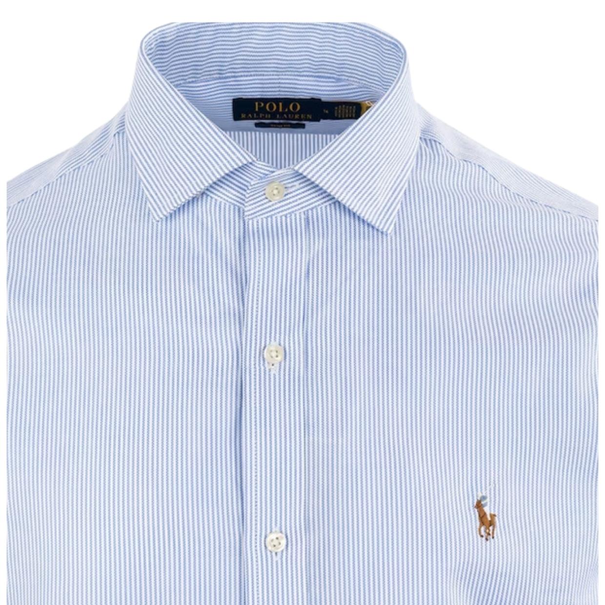 Ralph Lauren Slim Fit Stripe Blue Shirt