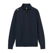 MA.STRUM Logo Badge Ink Navy Half Zip Sweatshirt