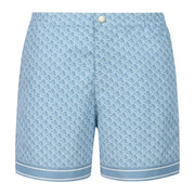 Sandbanks Dusty Blue SB Monogram Swim Shorts