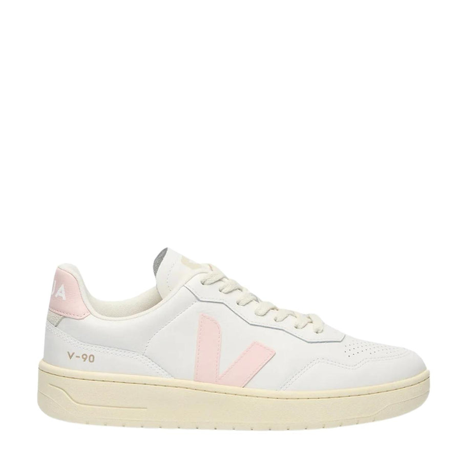 VEJA V-90 O.T. Leather White Petal Trainers
