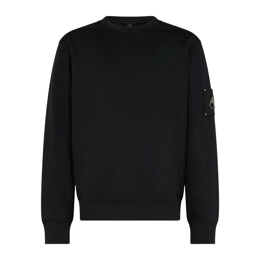 Moose Knuckles Hartsfield Black Crew Sweatshirt
