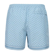 Sandbanks Dusty Blue SB Monogram Swim Shorts