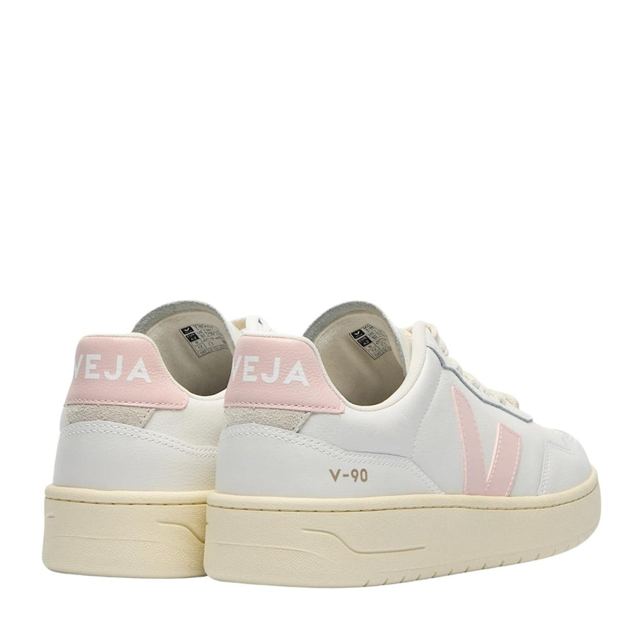 VEJA V-90 O.T. Leather White Petal Trainers