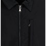 Sandbanks Logo Badge Nylon Black Overshirt