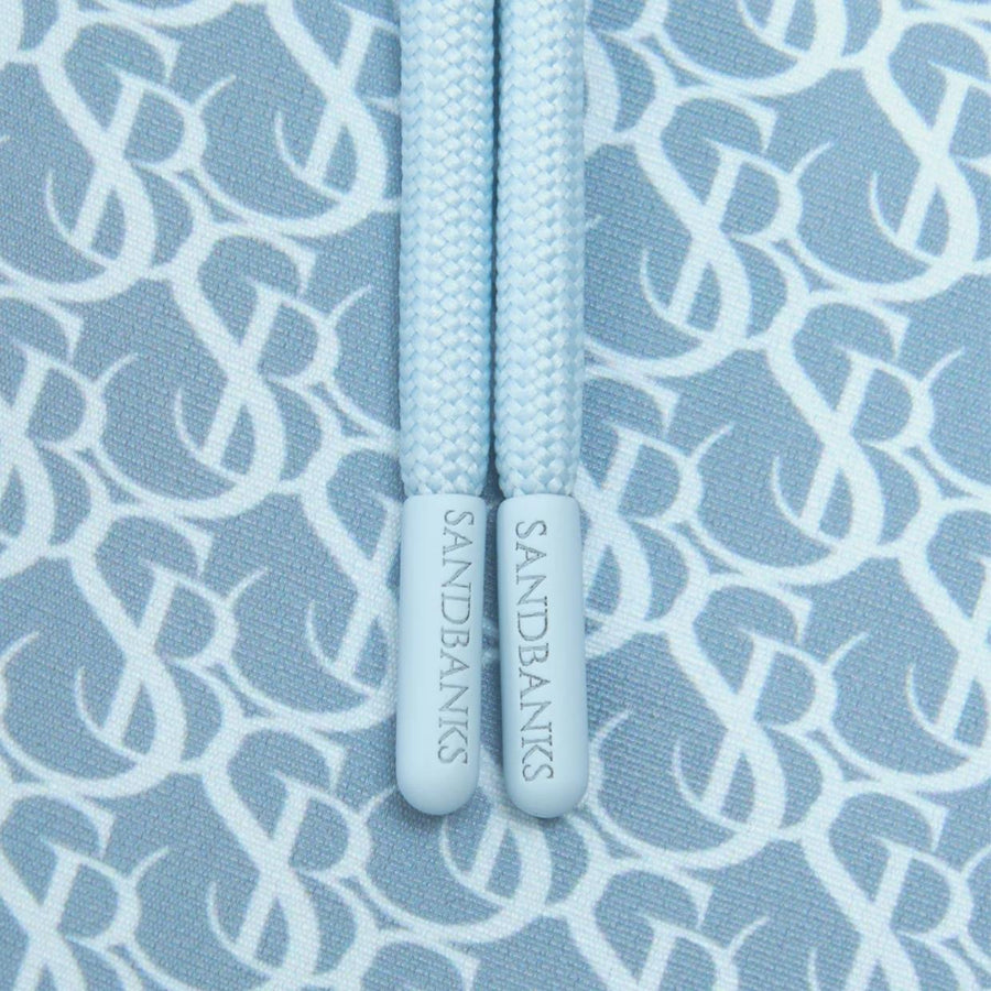 Sandbanks Dusty Blue SB Monogram Swim Shorts