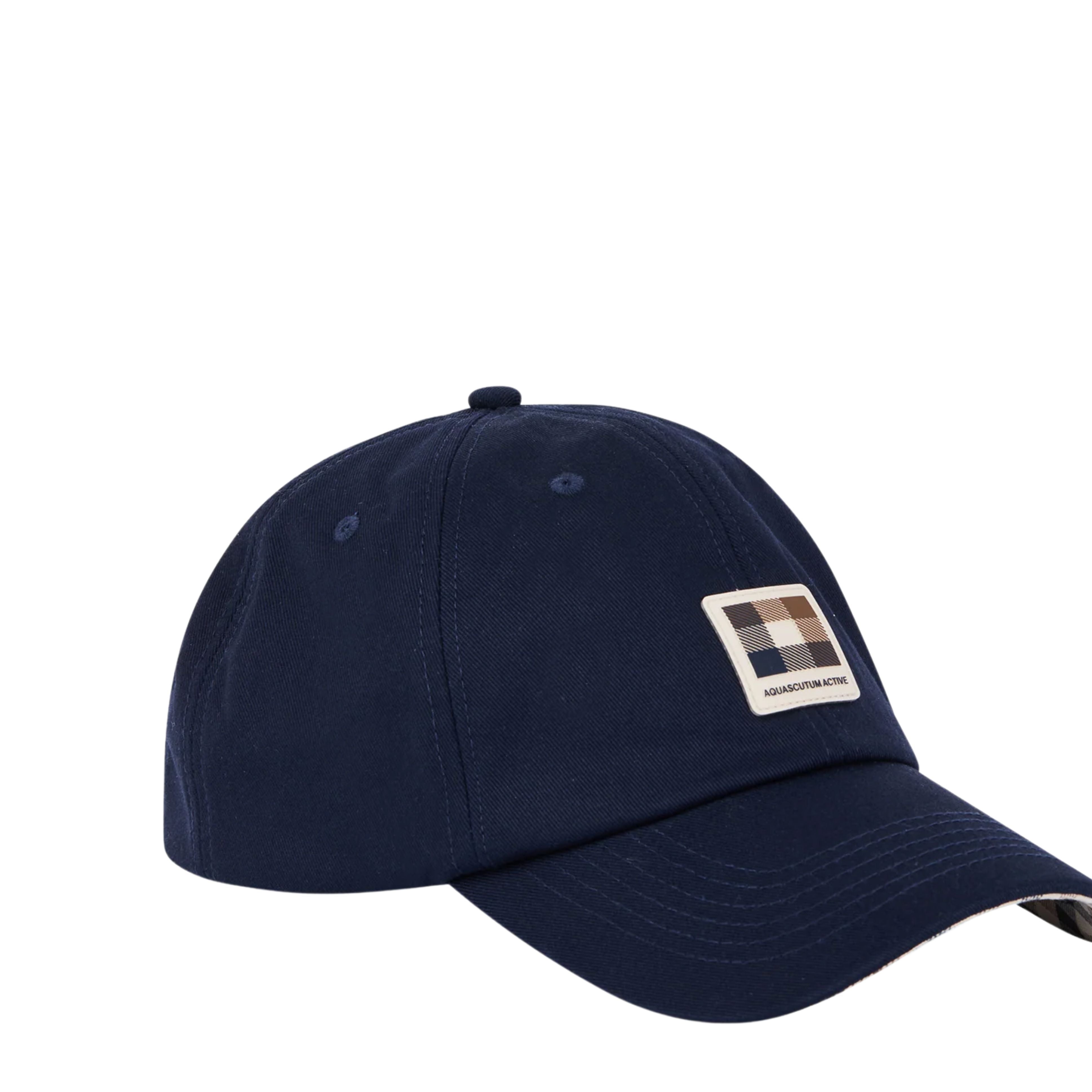Aquascutum Active Badge Navy Baseball Cap
