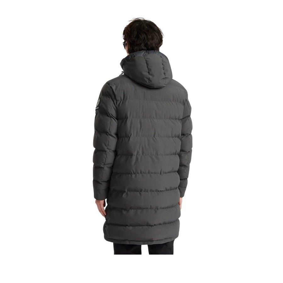 Sandbanks Branksome Charcoal Long Puffer Jacket