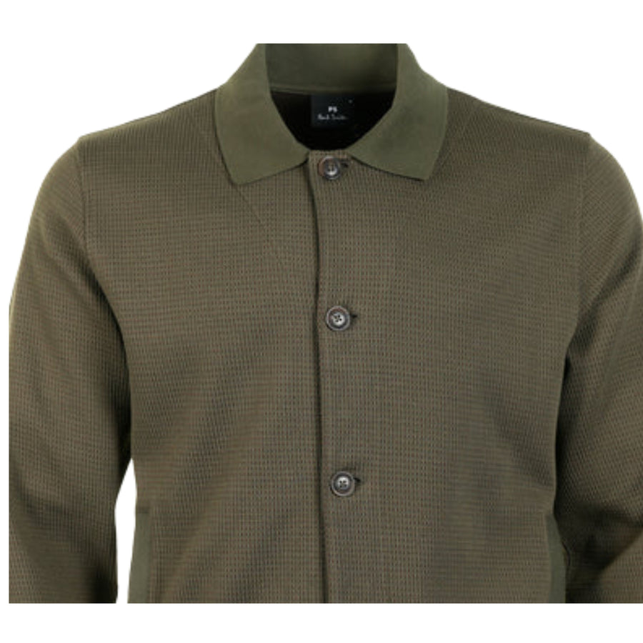 Paul Smith Casual Fit Green Cardigan