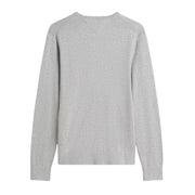 Tommy Hilfiger Embroidered Logo Light Grey Heather Crew Neck Sweatshirts