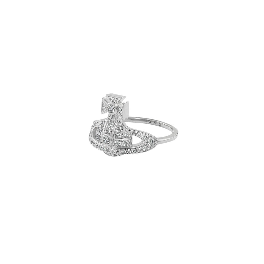 Vivienne Westwood Little Orb Platinum White Ring