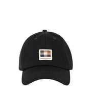 Aquascutum Active Badge Black Baseball Cap