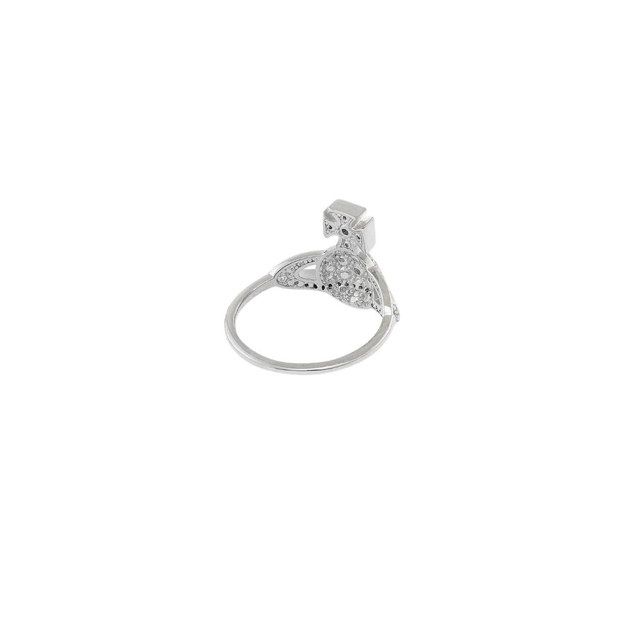 Vivienne Westwood Little Orb Platinum White Ring