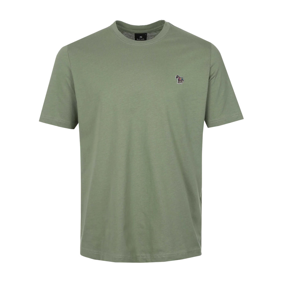 Paul Smith Organic Cotton Zebra Logo Green T-Shirt
