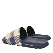 Aquascutum Active Marco Iconic Check Navy Slippers