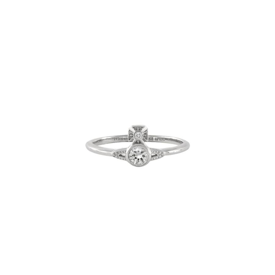 Vivienne Westwood London Orb Platinum/White Ring