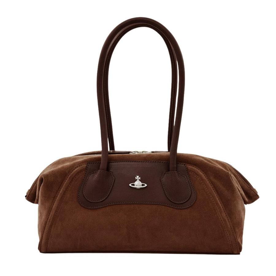 Vivienne Westwood Shirley Small Chocolate Brown Holdall Bag