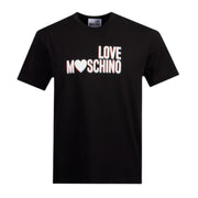 Love Moschino Printed Logo Black T-Shirt